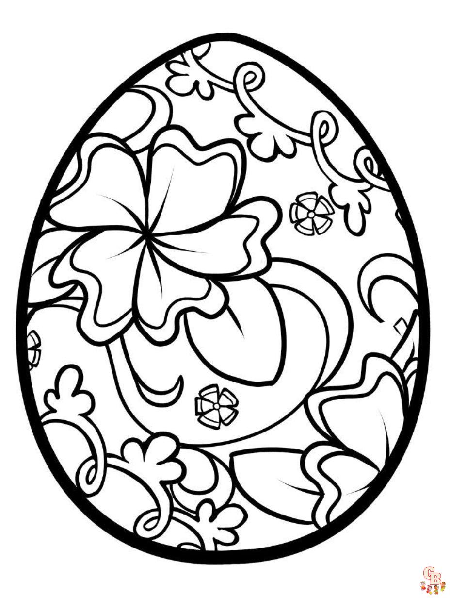 Cute easter coloring pages