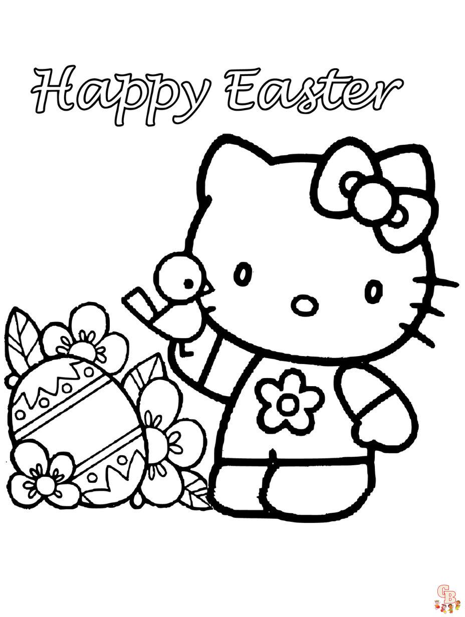 Cute easter coloring pages