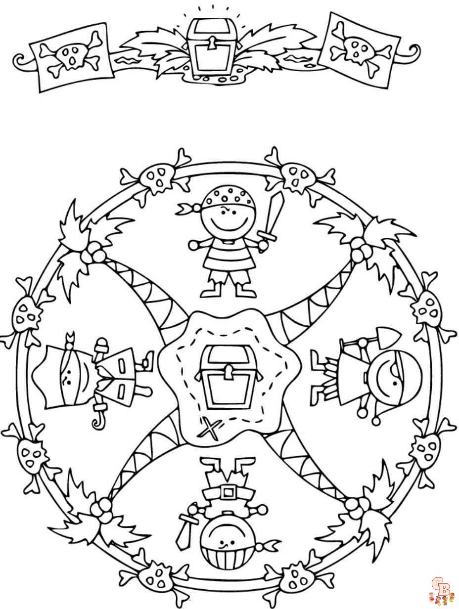 easy cute mandala coloring pages