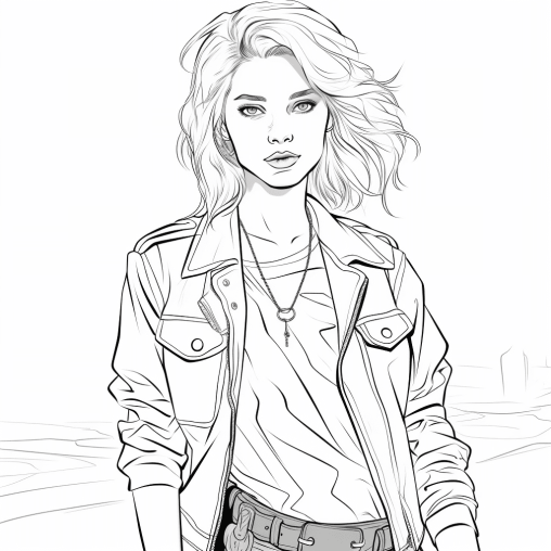 Printable Fashion Coloring Pages Free For Kid And Adults