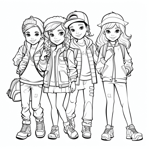 Printable Fashion Coloring Pages Free For Kid And Adults