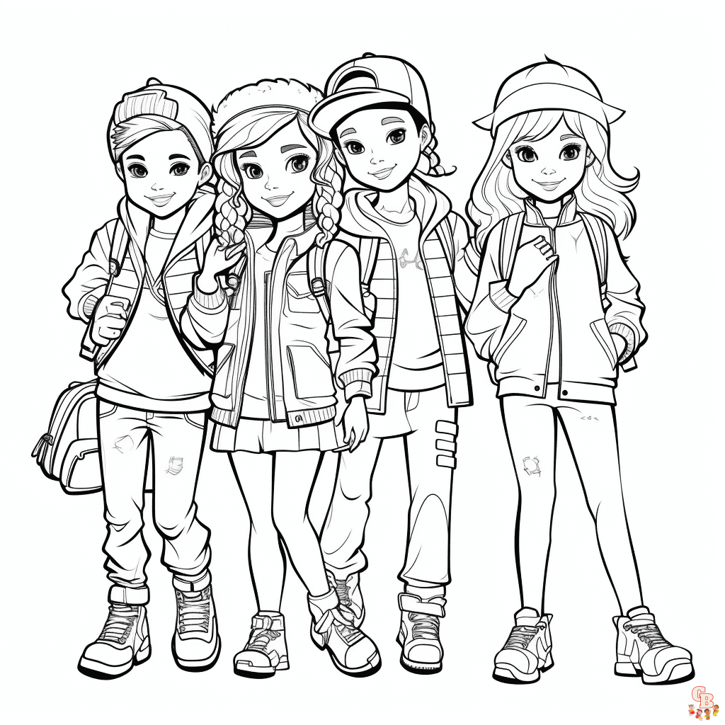 fashion coloring pages for kids