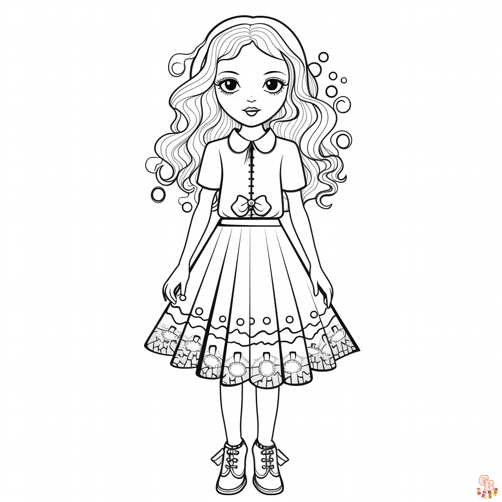 fashion coloring pages printable free