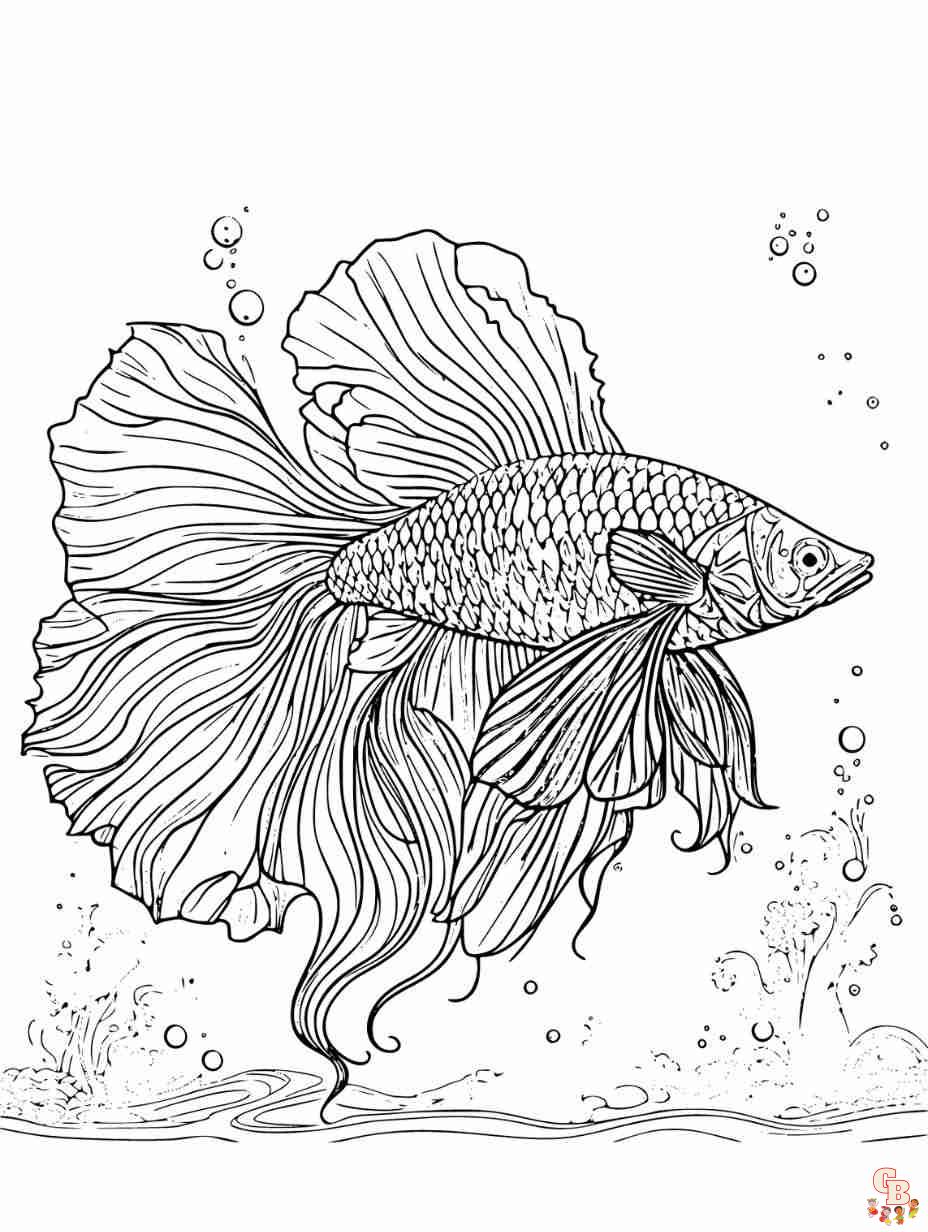 fish coloring pages realistic