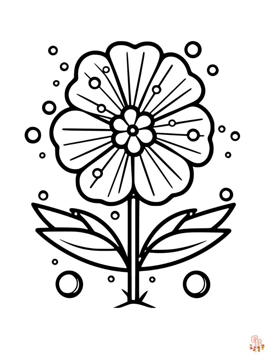 flower printable coloring pages