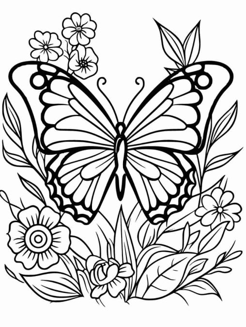 Flutter into Fun with Preschool Butterfly Coloring Pages