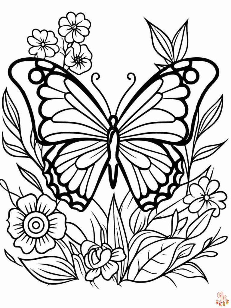 Flutter into Fun with Preschool Butterfly Coloring Pages