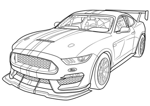 Printable Ford Coloring Pages Free For Kids And Adults