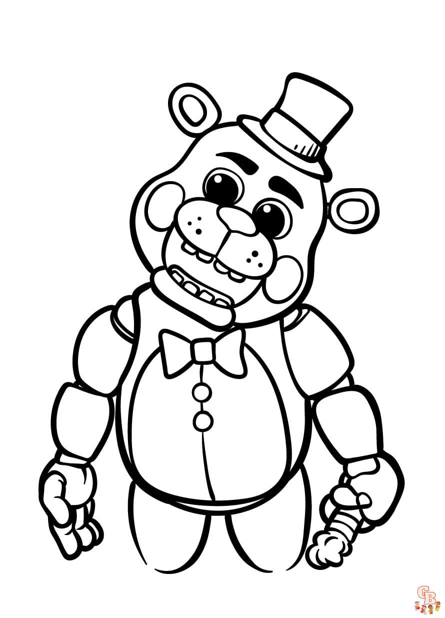 Freddy Coloring Pages