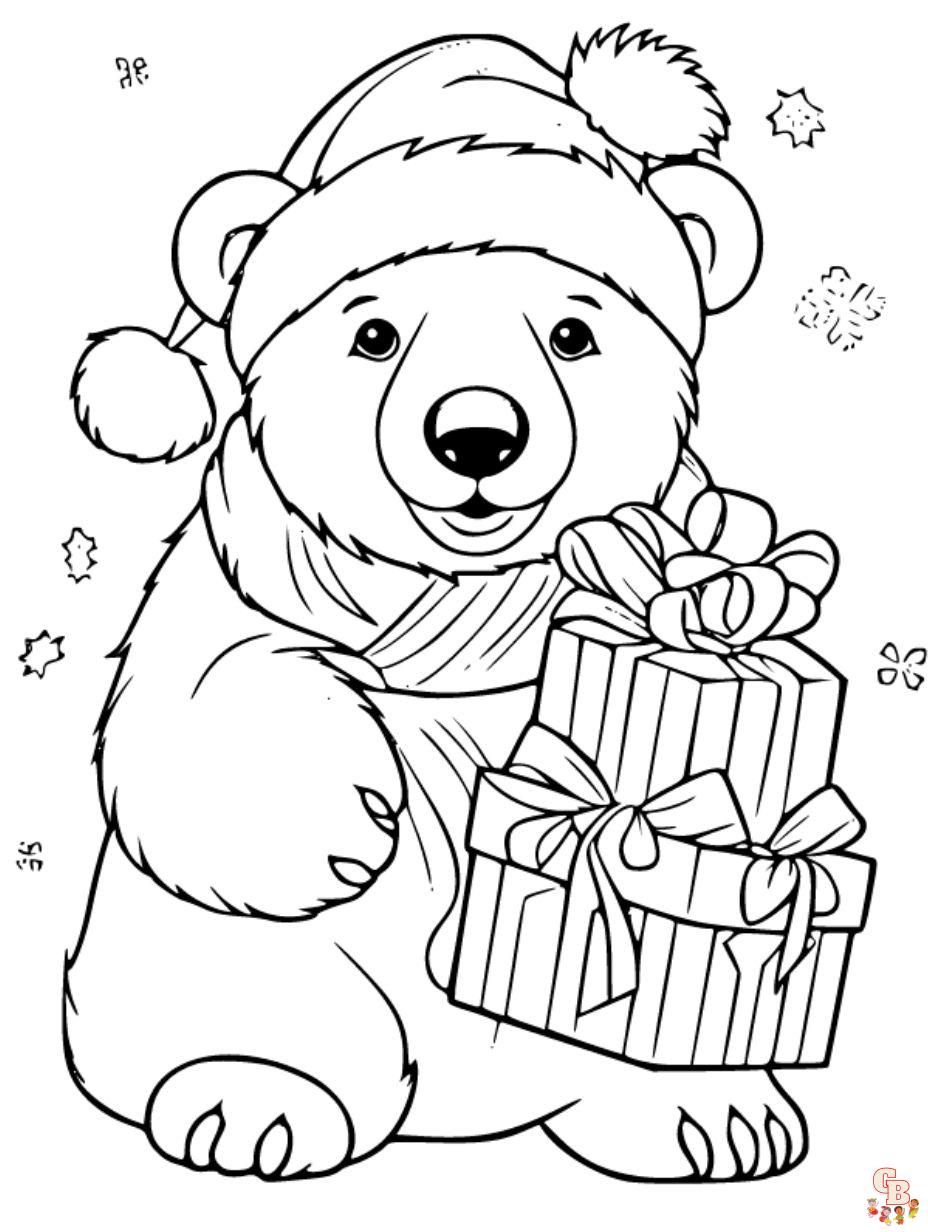 Discover the Best Christmas Polar Bear Coloring Pages