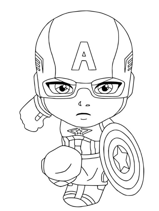 Captain America Coloring pages for kids - GBcoloring