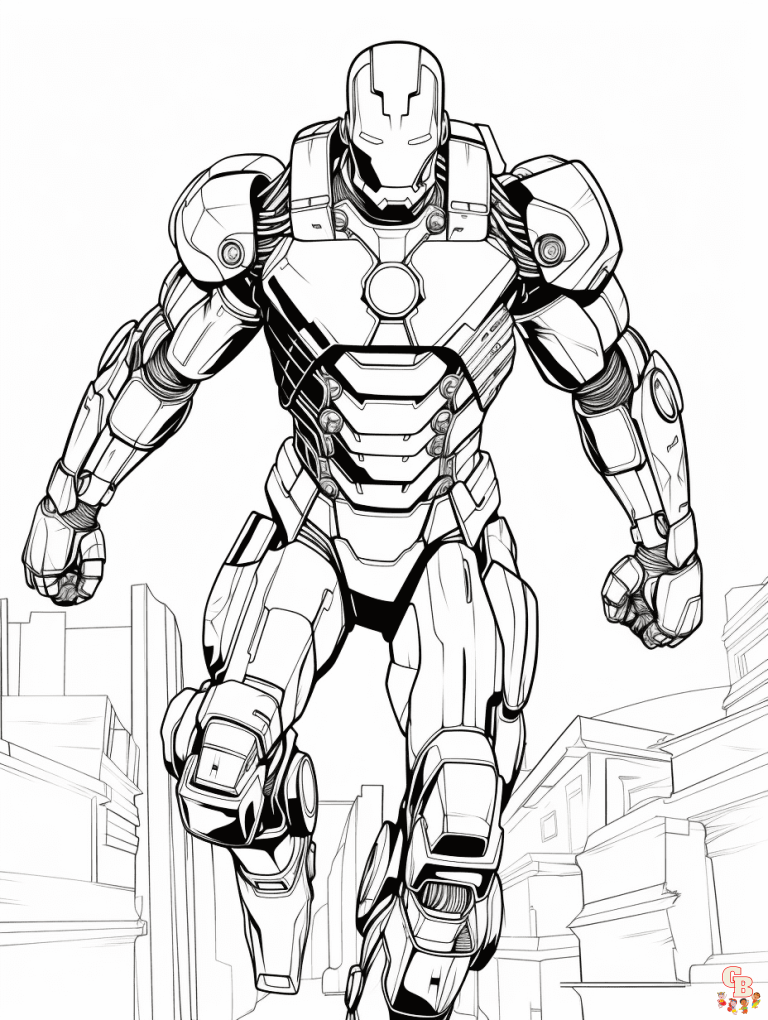 10 Sonic Iron Man Coloring Pages for a Super-Powered Artistic Adventure