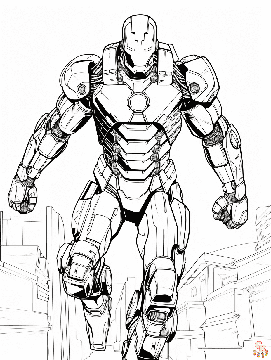 10 Iconic Iron Man Coloring Pages for Superhero Fans