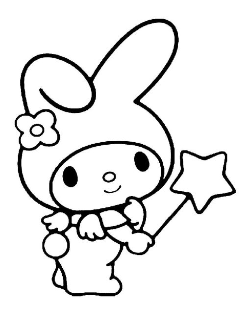 Top My Melody Coloring Pages For Kids - Gbcoloring