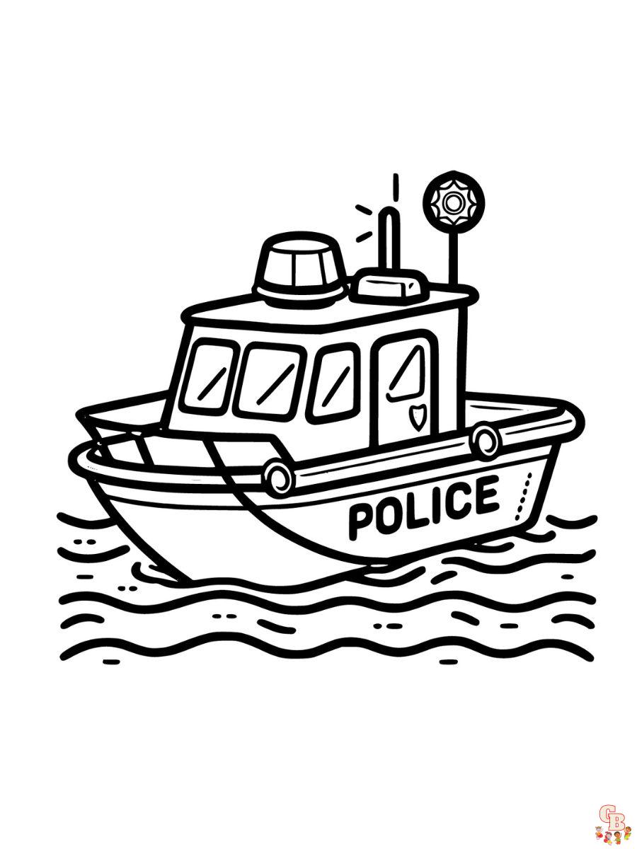 free police coloring pages