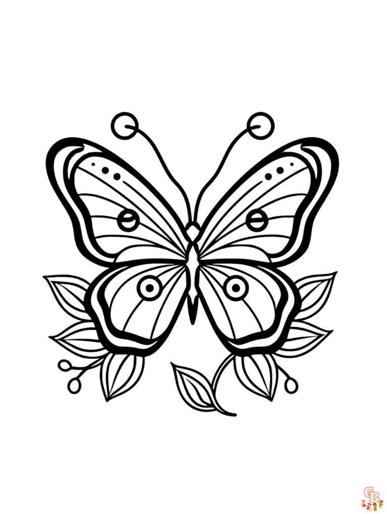 Flutter into Fun with Preschool Butterfly Coloring Pages