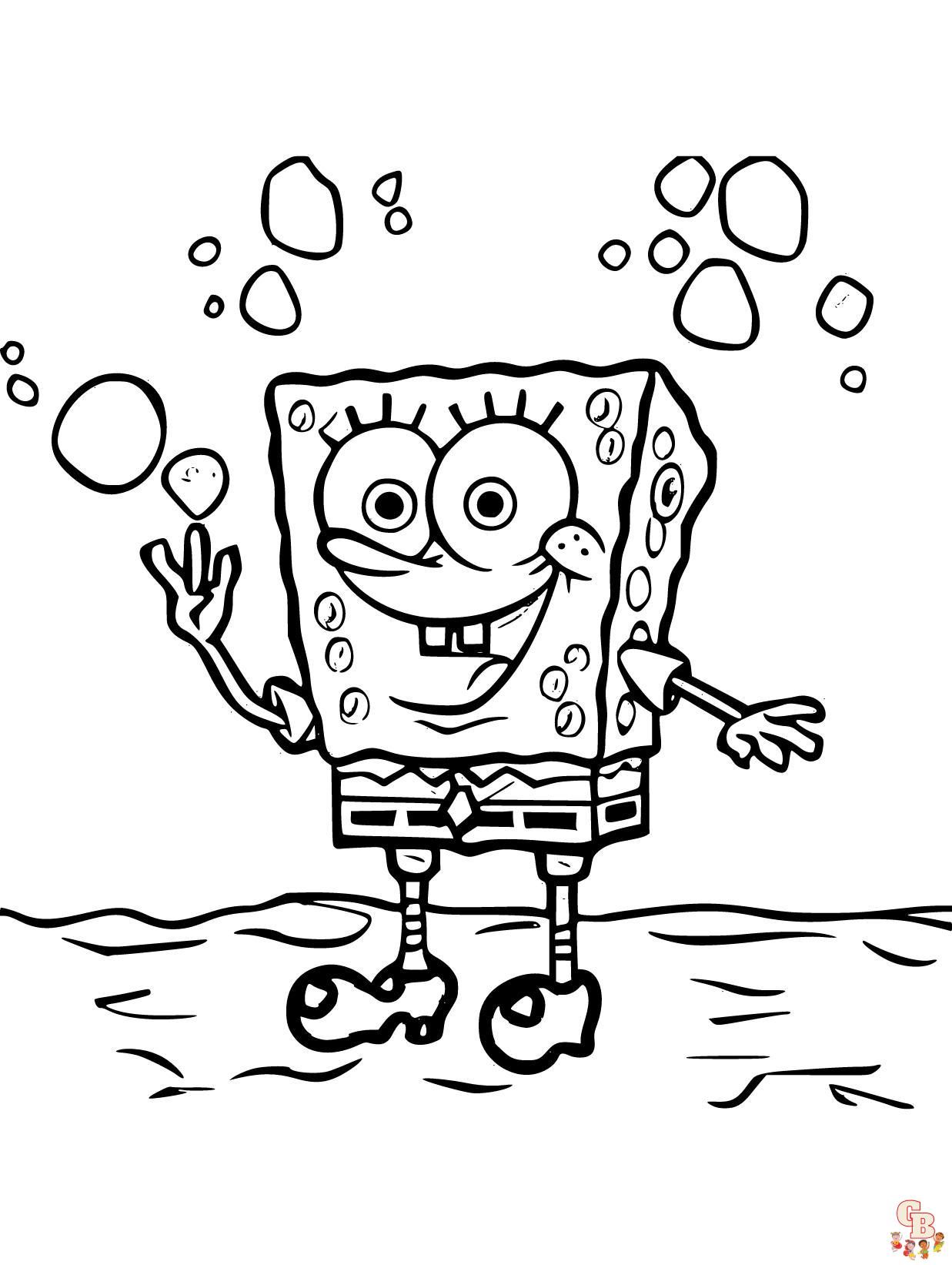 free printable full size spongebob coloring pages