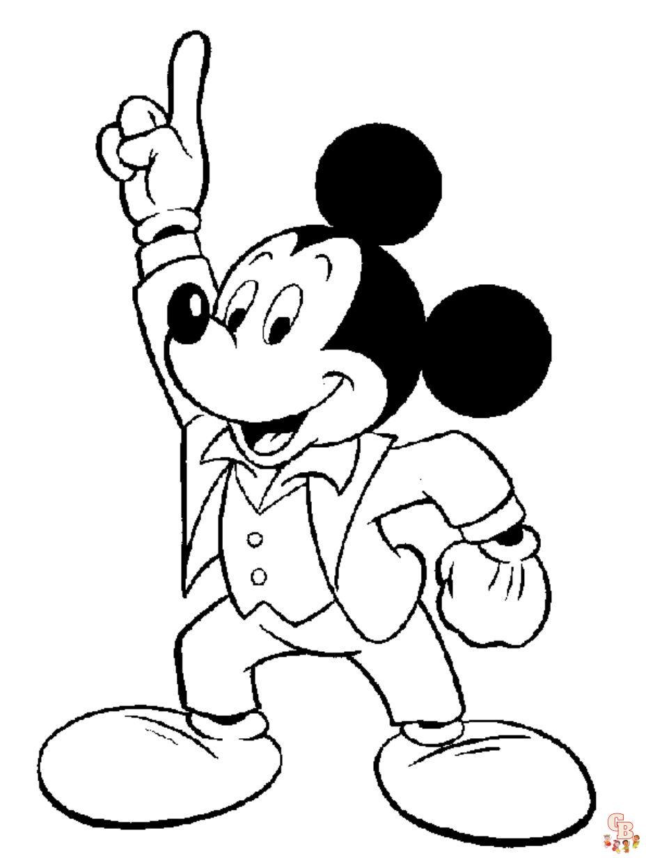 free printable mickey mouse coloring pages