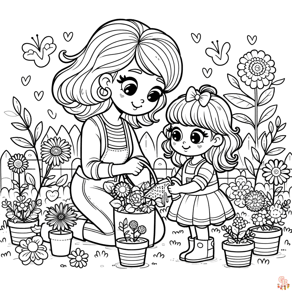 free printable mothers day coloring pages