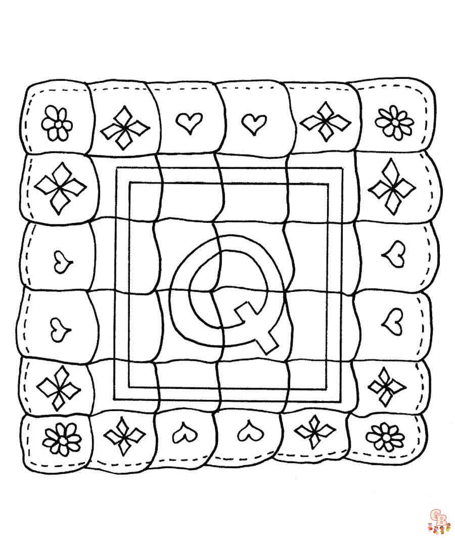 Quilt Coloring Pages
