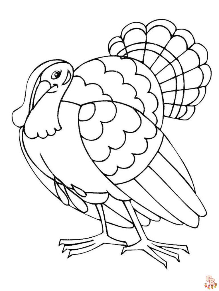 Enjoy Free Turkey Coloring Pages Printable and Have Fun