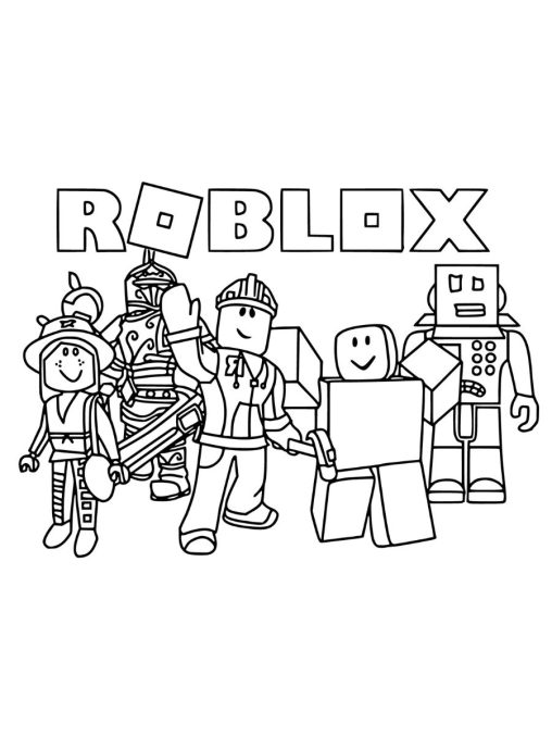 Free Roblox Coloring Pages for Kids to Print | GBcoloring