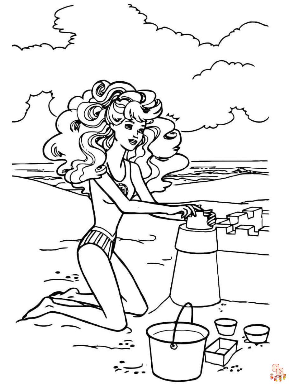 free summer coloring page