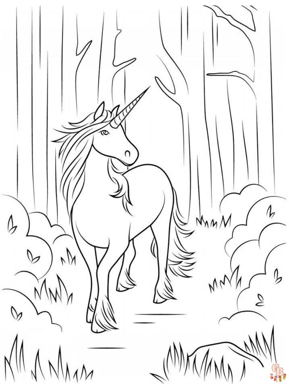 dibujos de unicornios gratis para colorear