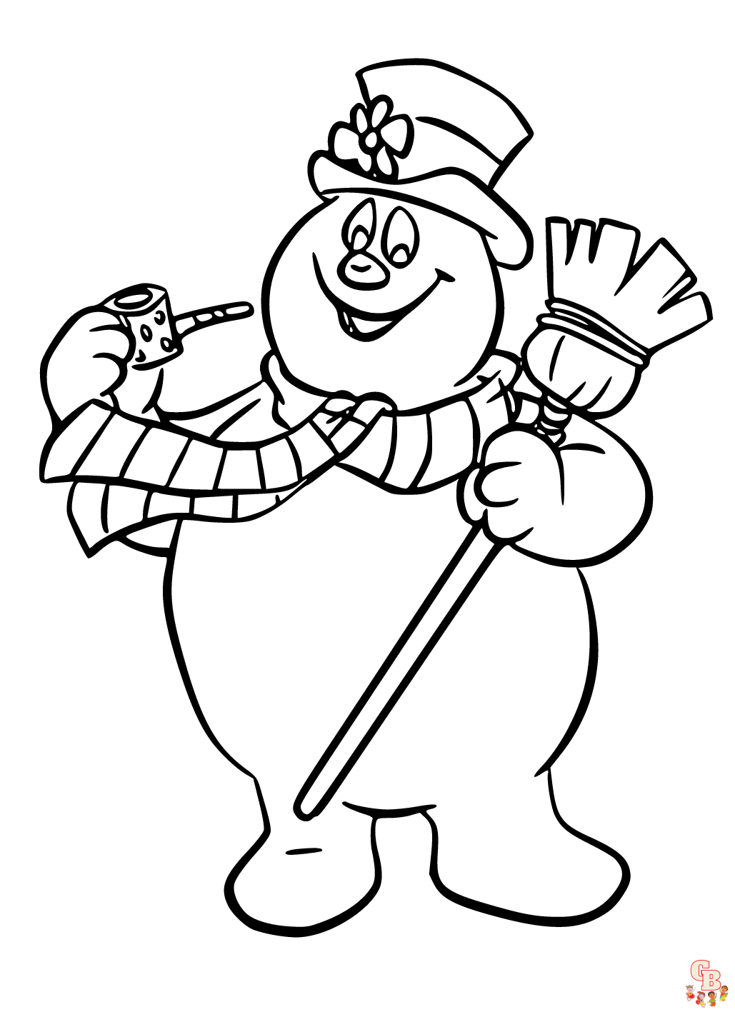 frosty the snowman coloring
