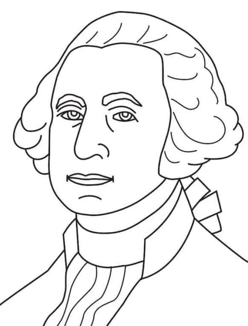 Printable George Washington Coloring Pages Free