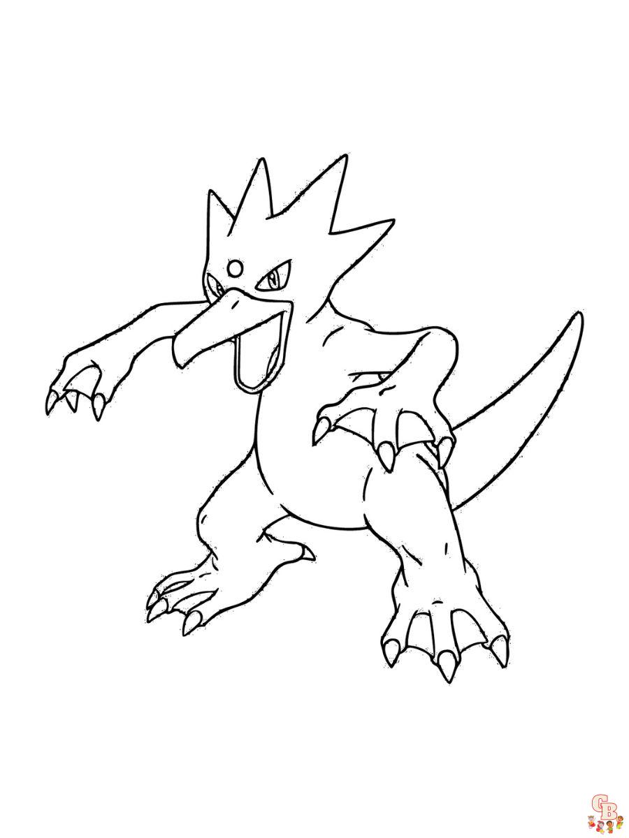 golduck coloring pages