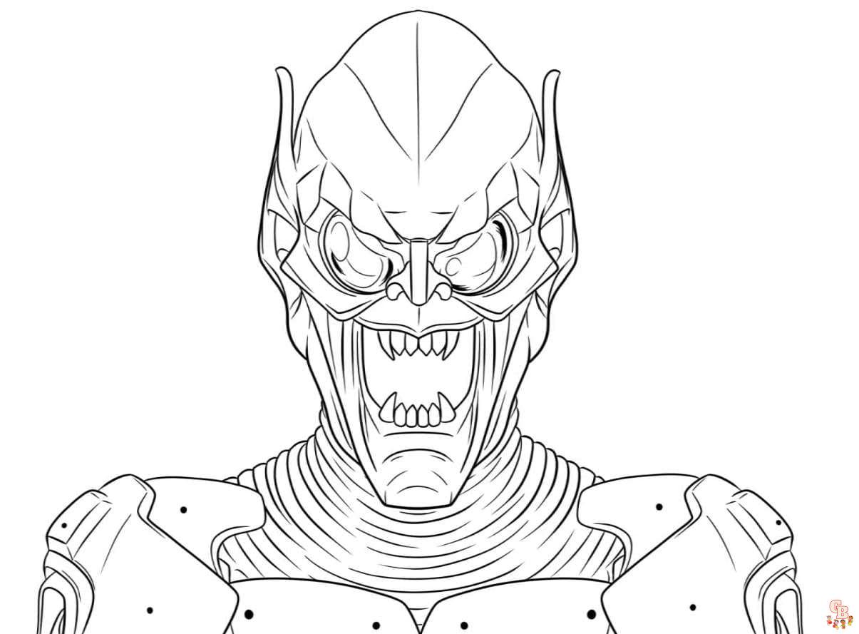 Green Goblin Coloring Pages