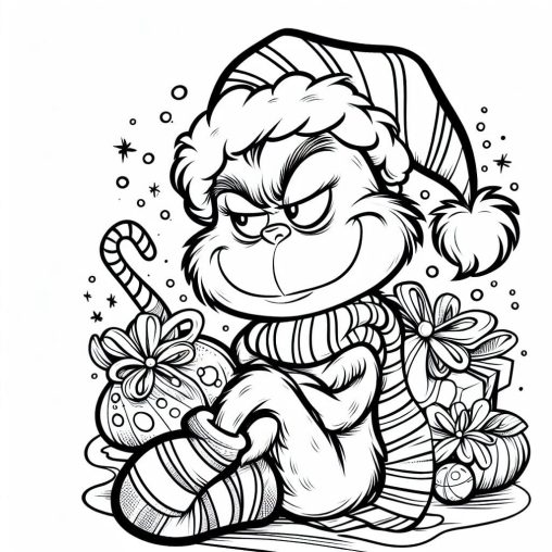 Free Grinch Christmas Coloring Pages Printable