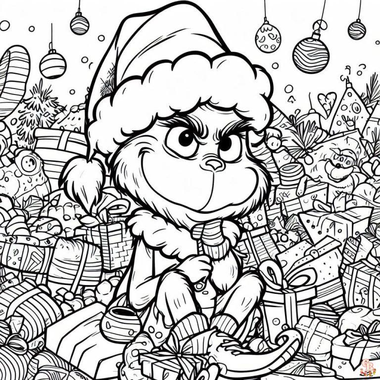 Free Grinch Christmas Coloring Pages Printable