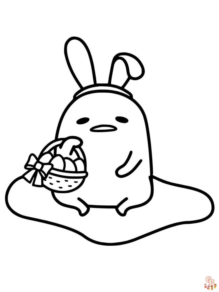 Printable Gudetama Coloring Pages Free For Kids And Adults