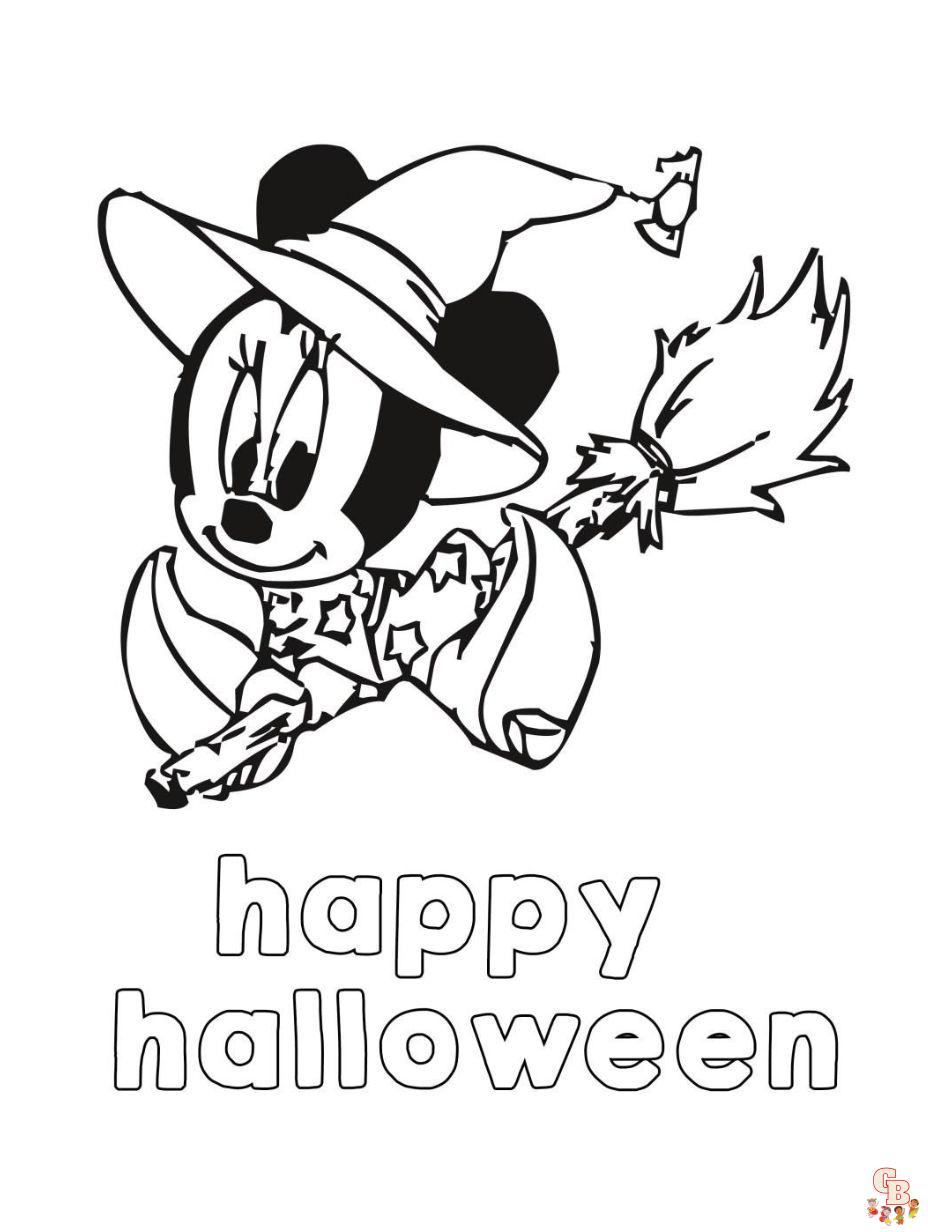 mickey mouse clubhouse halloween coloring pages