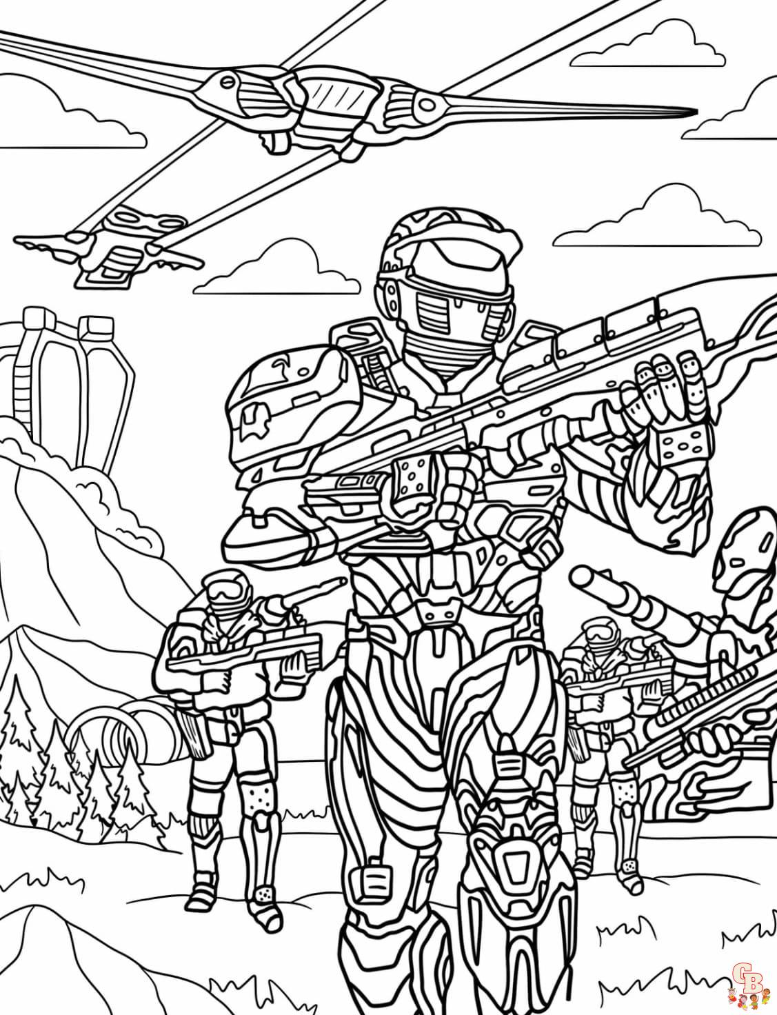 Master Chief Coloring Pages