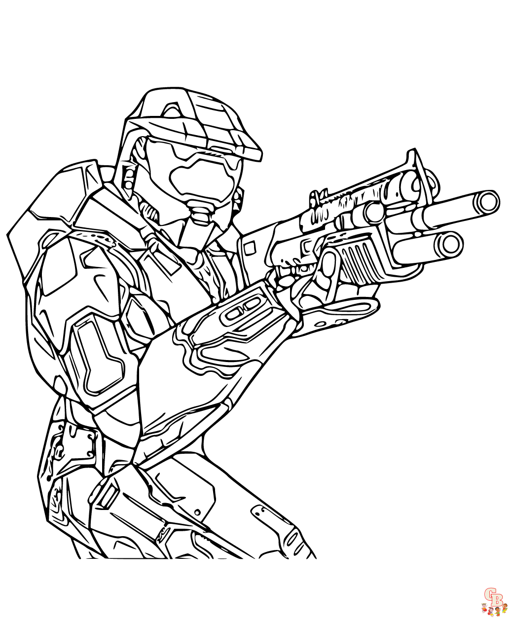 Master Chief Coloring Pages
