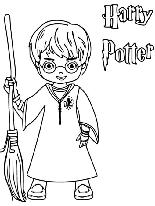 Free Harry Potter Coloring Pages for Kids | GBcoloring