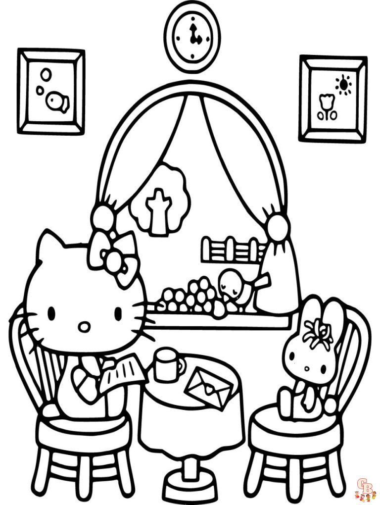 Hello Kitty Coloring Pages - Printable and Free | GBcoloring