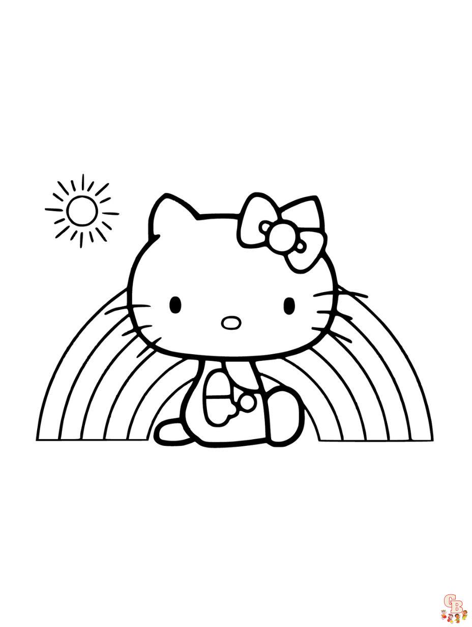Hello Kitty Coloring Pages