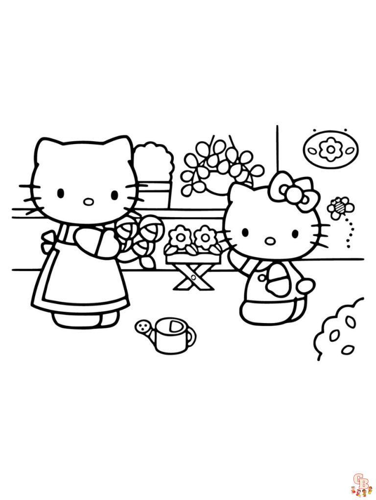 Hello Kitty Coloring Pages - Printable and Free | GBcoloring