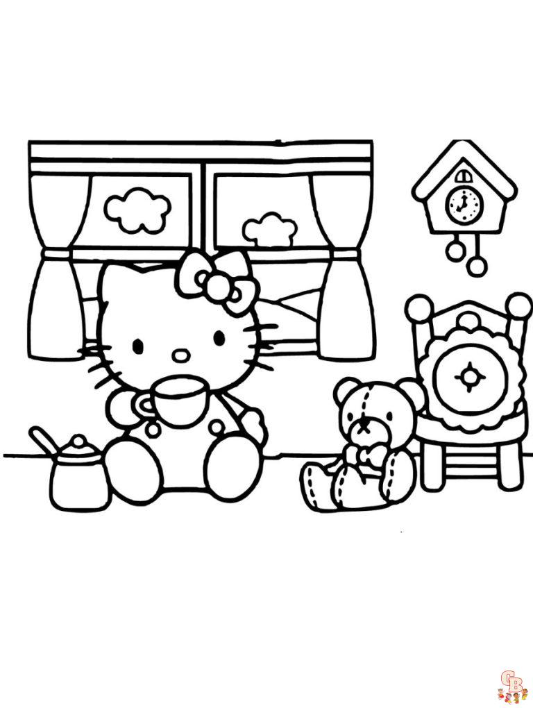 Hello Kitty Coloring Pages - Printable and Free | GBcoloring