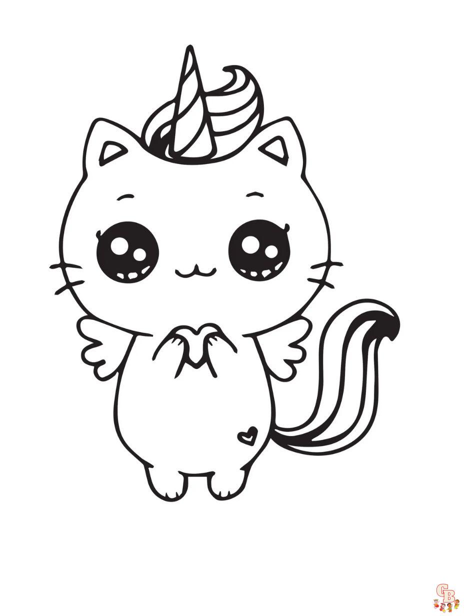 hello kitty unicornio dibujos para colorear