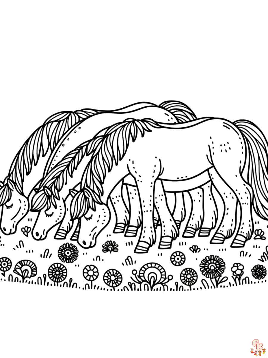 horse printable coloring pages