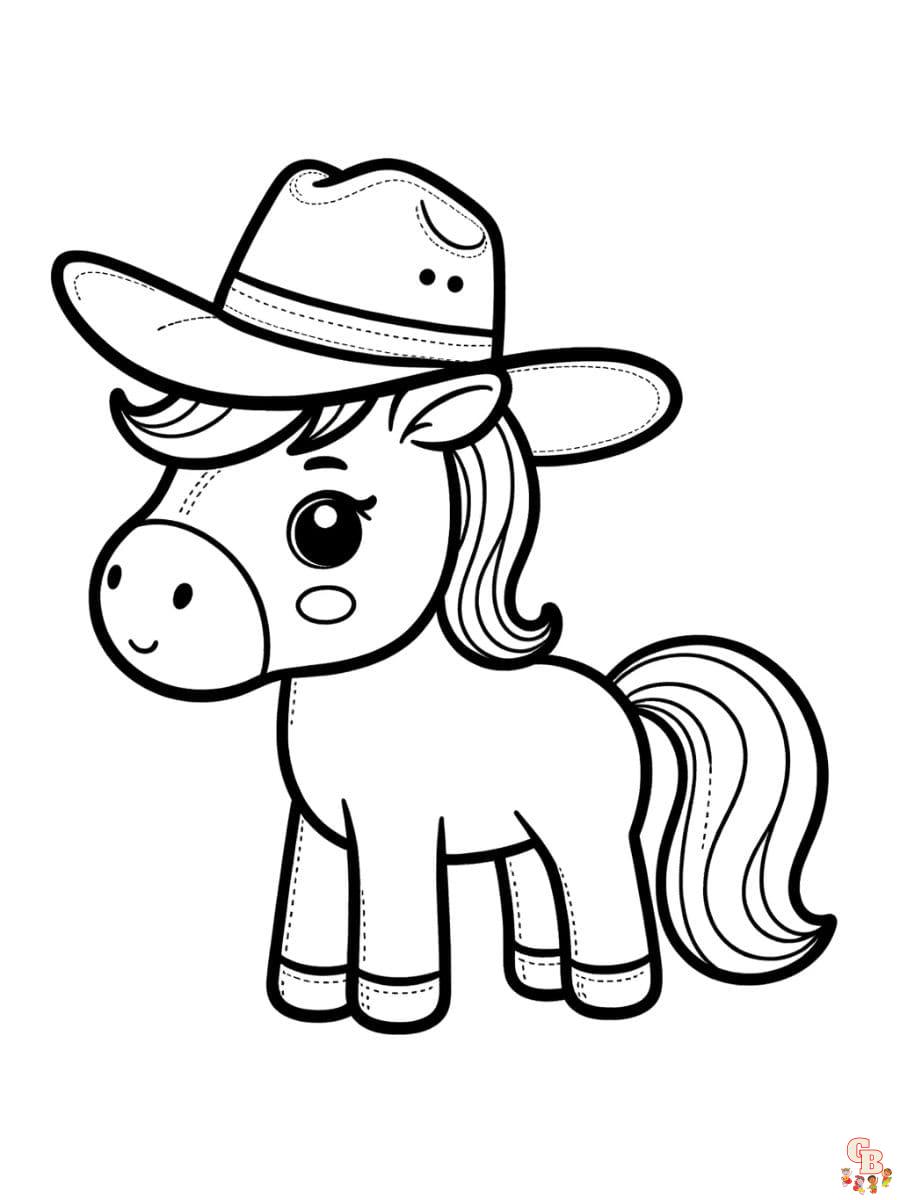 horses coloring pages printable