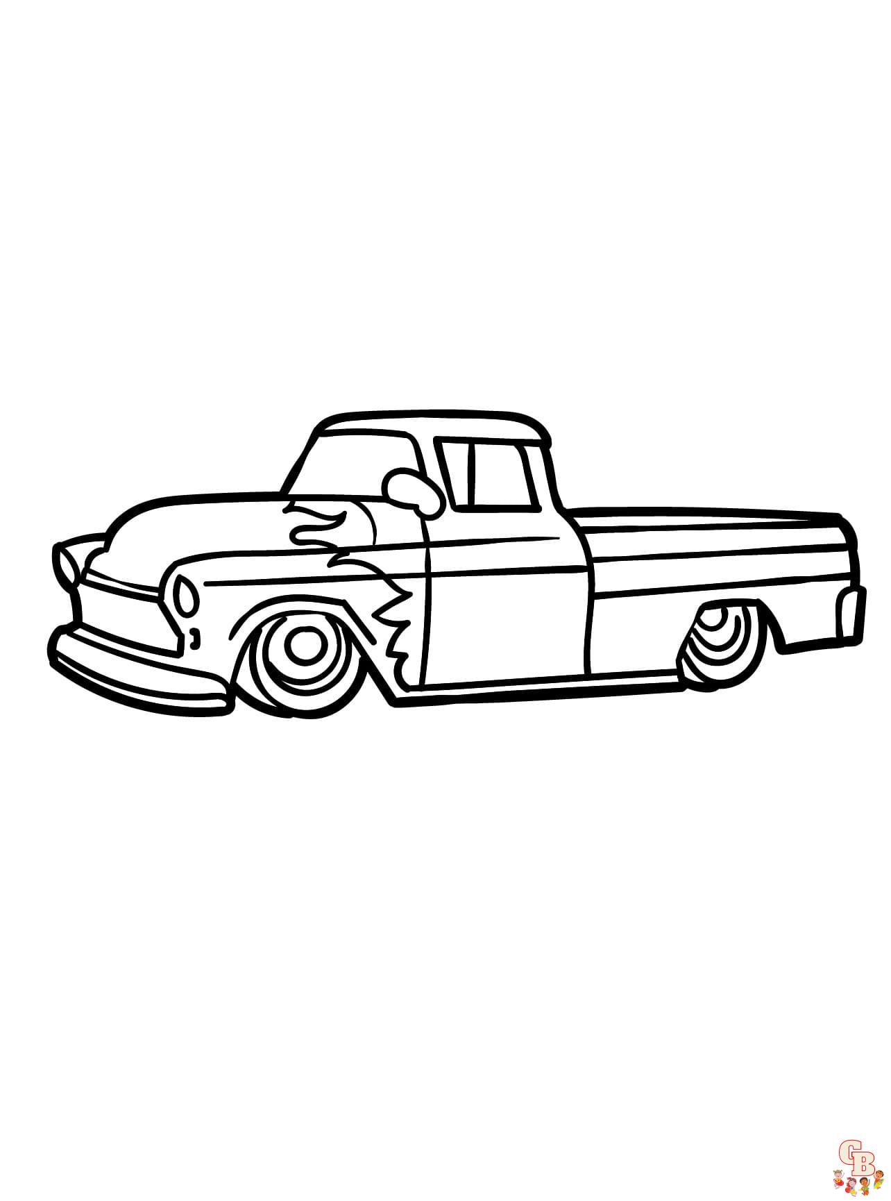 Hot Rods Coloring Pages