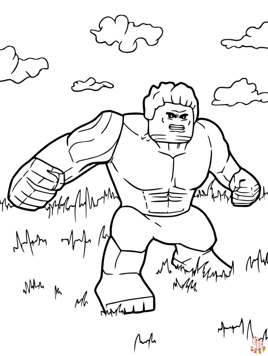 hulk lego coloring pages