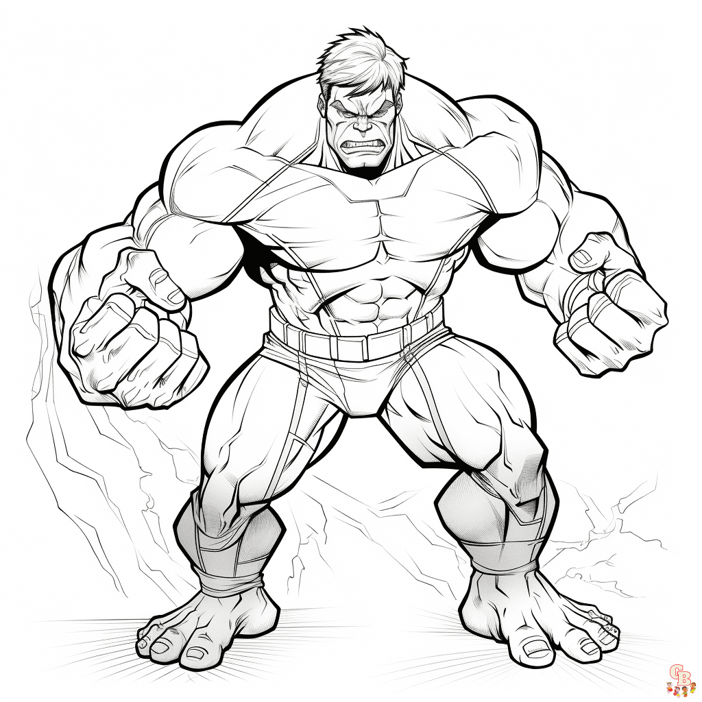 Premeňte sa na hrdinu s GBcoloringOmaľovánky Hulka