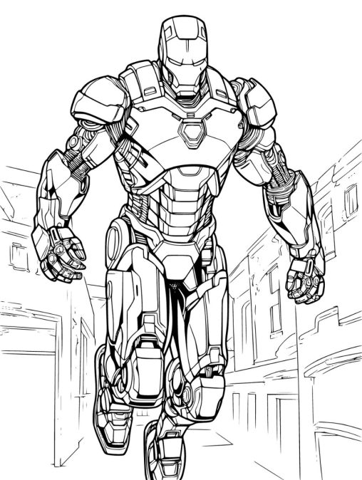 10 Iconic Iron Man Coloring Pages for Superhero Fans